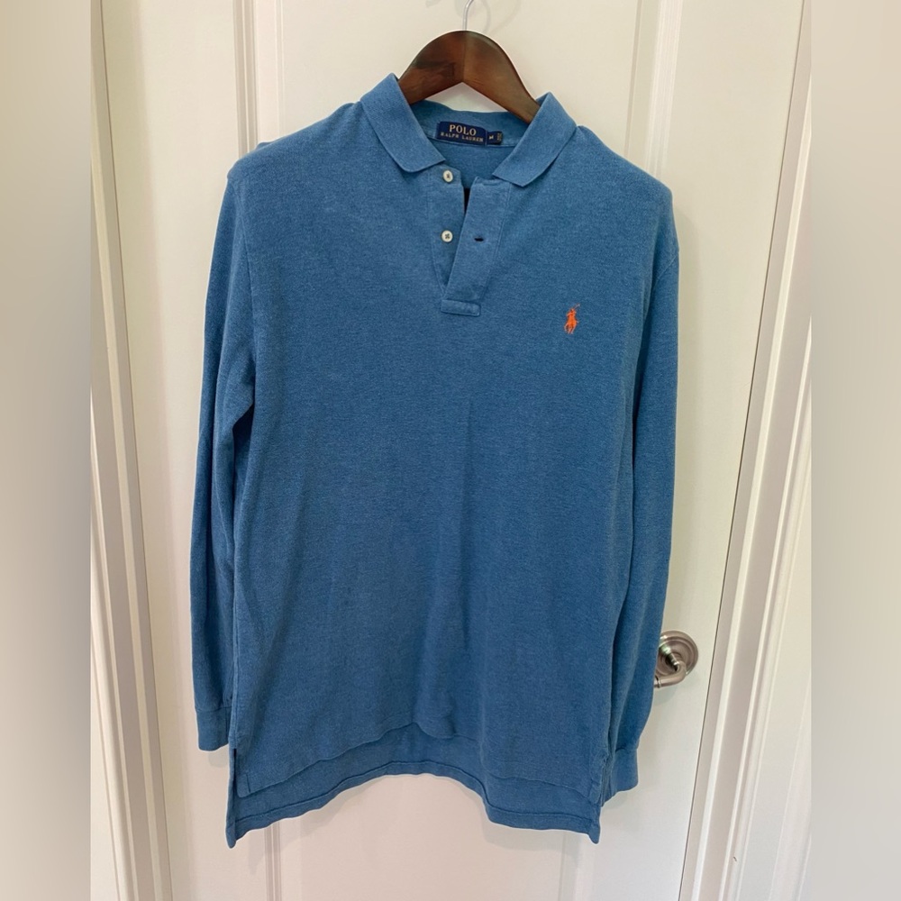 Polo by Ralph Lauren Men's Blue Long Sleeve Shirt